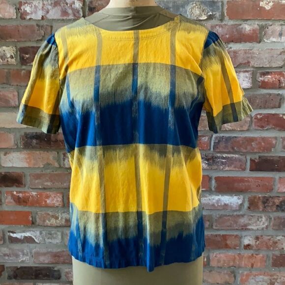 Loft Short Sleeve Blouse Top Shirt Sz Medium - Picture 1 of 9